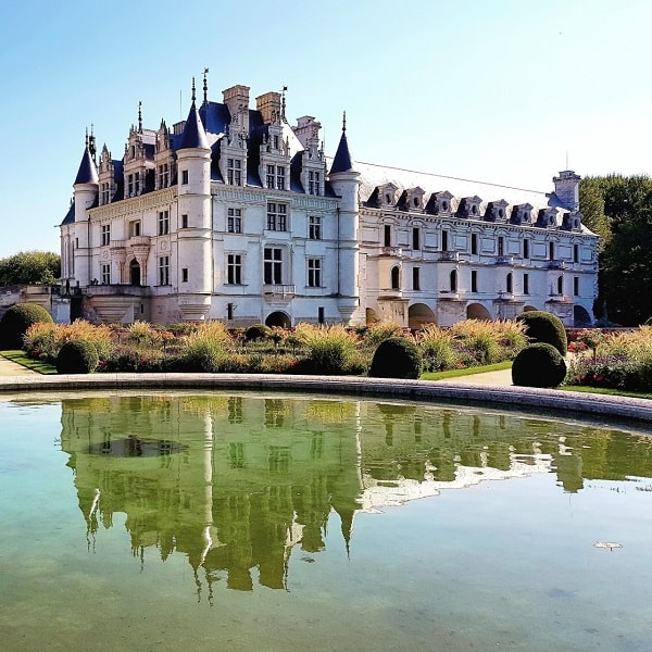 Château de Chenonceau vue depuis le jardin Catherine de Médicis