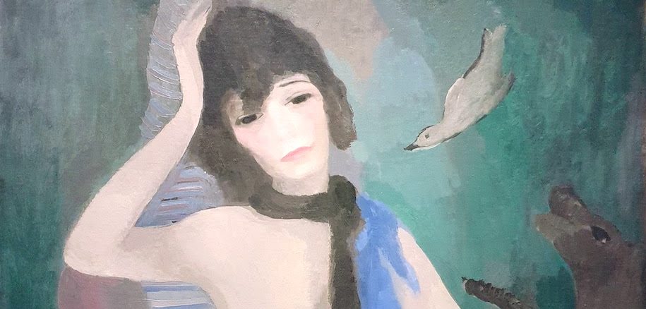 "Gabrielle Chanel" par Marie Laurencin, dans l'exposition "Pionnières" au Musée du Luxembourg