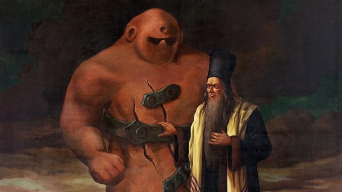 Rabbi Loew ben Betzalel et le Golem de Prague