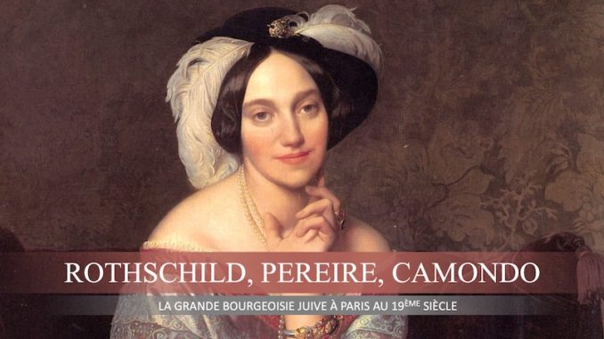 "Rothschild, Pereire, Camondo. La grande bourgeoisie juive à Paris au 19ème siècle" (image : Portrait de la baronne Betty de Rothschild. Jean-Auguste-Dominique Ingres, 1848. © Collection particulière)