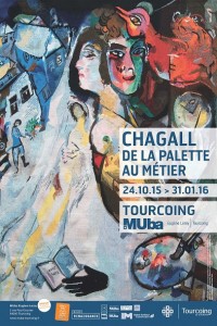 chagall de la palette au metier affiche muba tourcoing lille 3000